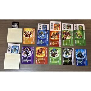 Skylanders 10 Trading Card, 5‎ Sticker, & 1 Character Code Lot